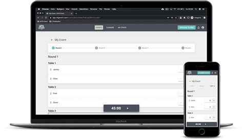 Create and manage MTG events .